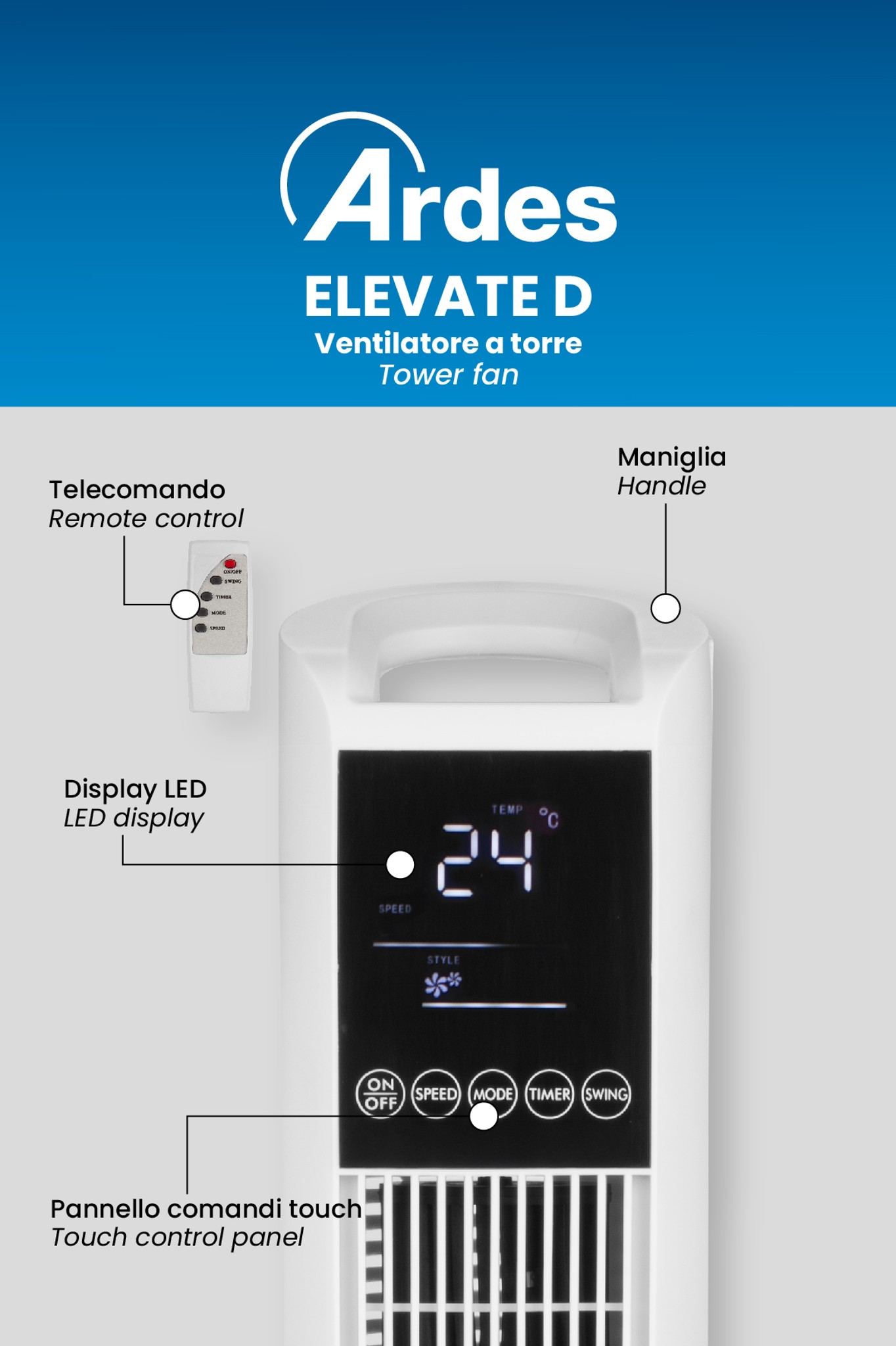 Ventilátor Ardes T803