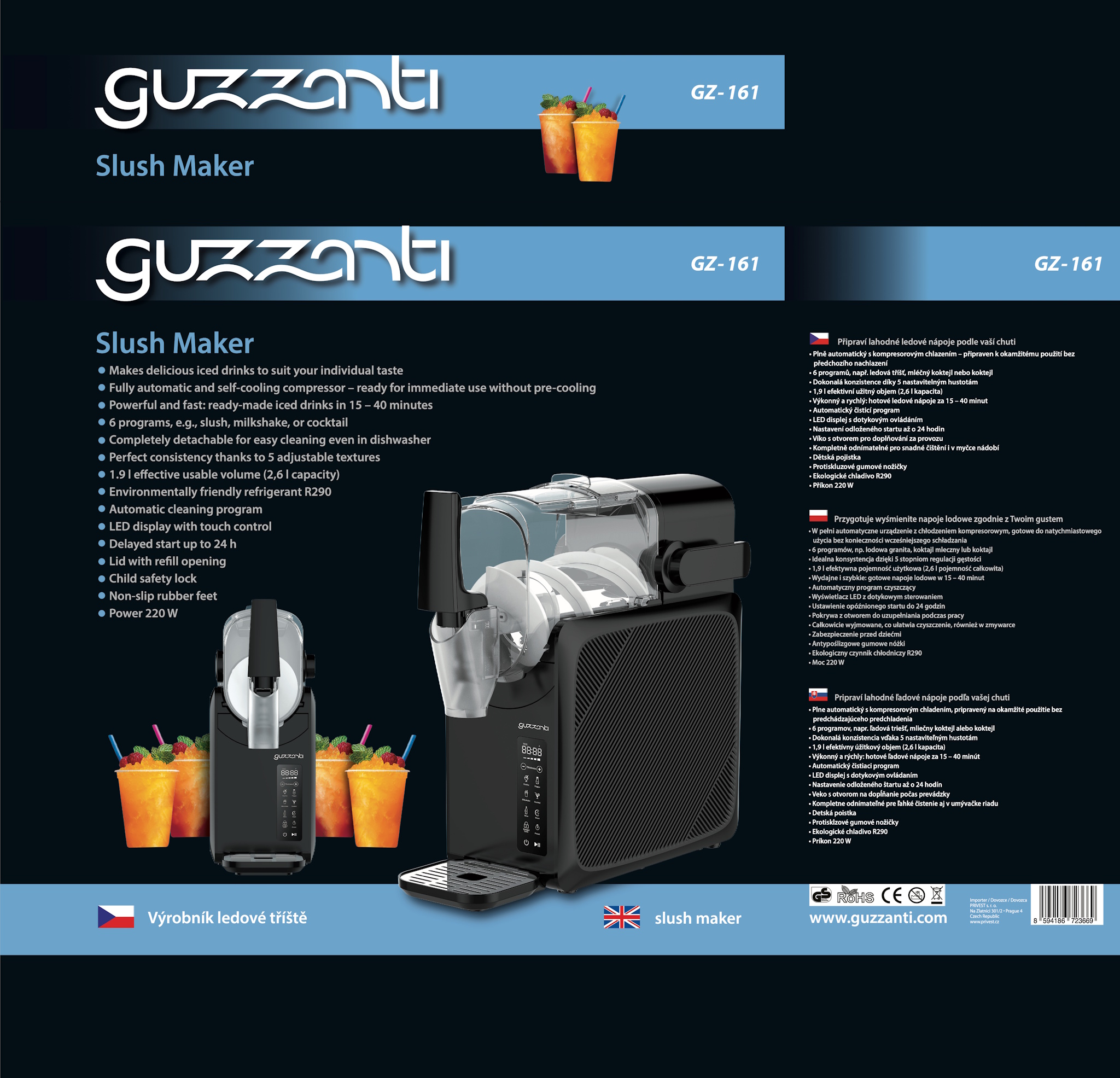 Výrobník ľadovej drte Guzzanti GZ 161