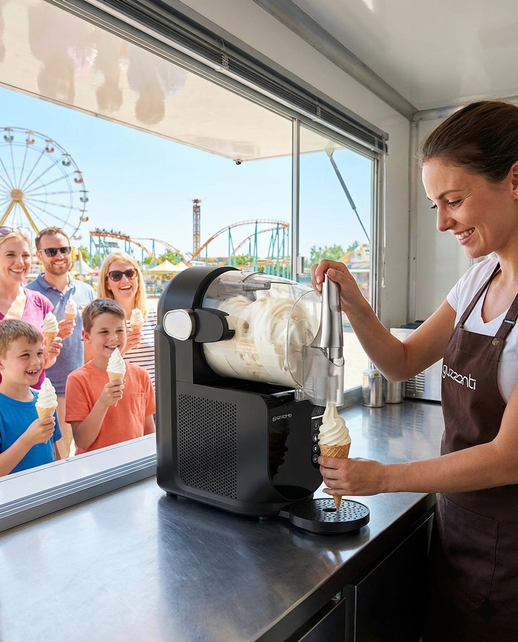 Výrobník zmrzliny a ľadovej drte Guzzanti GZ 162