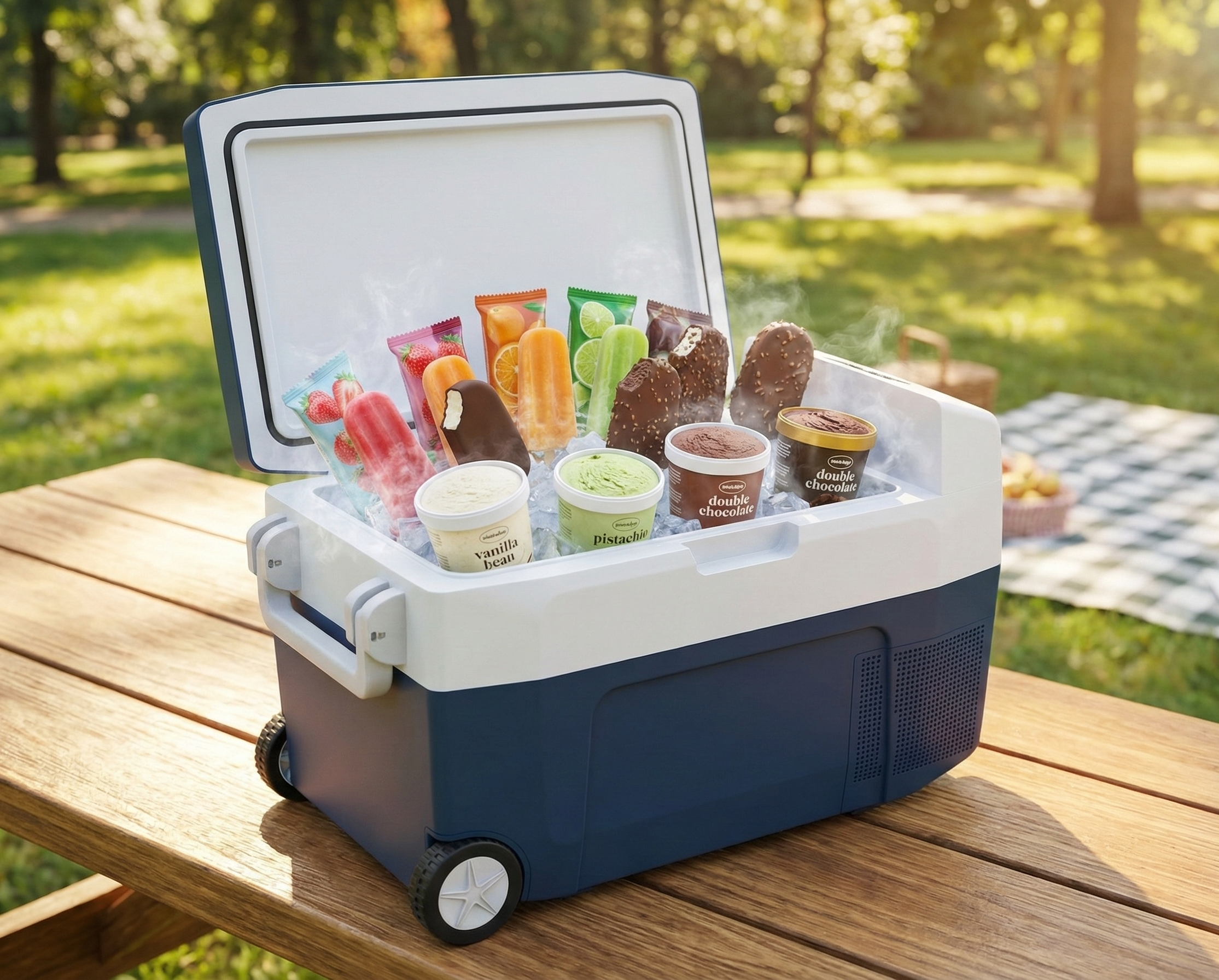 Guzzanti GZ 35A - prenosná kompresorová chladnička a mraznička