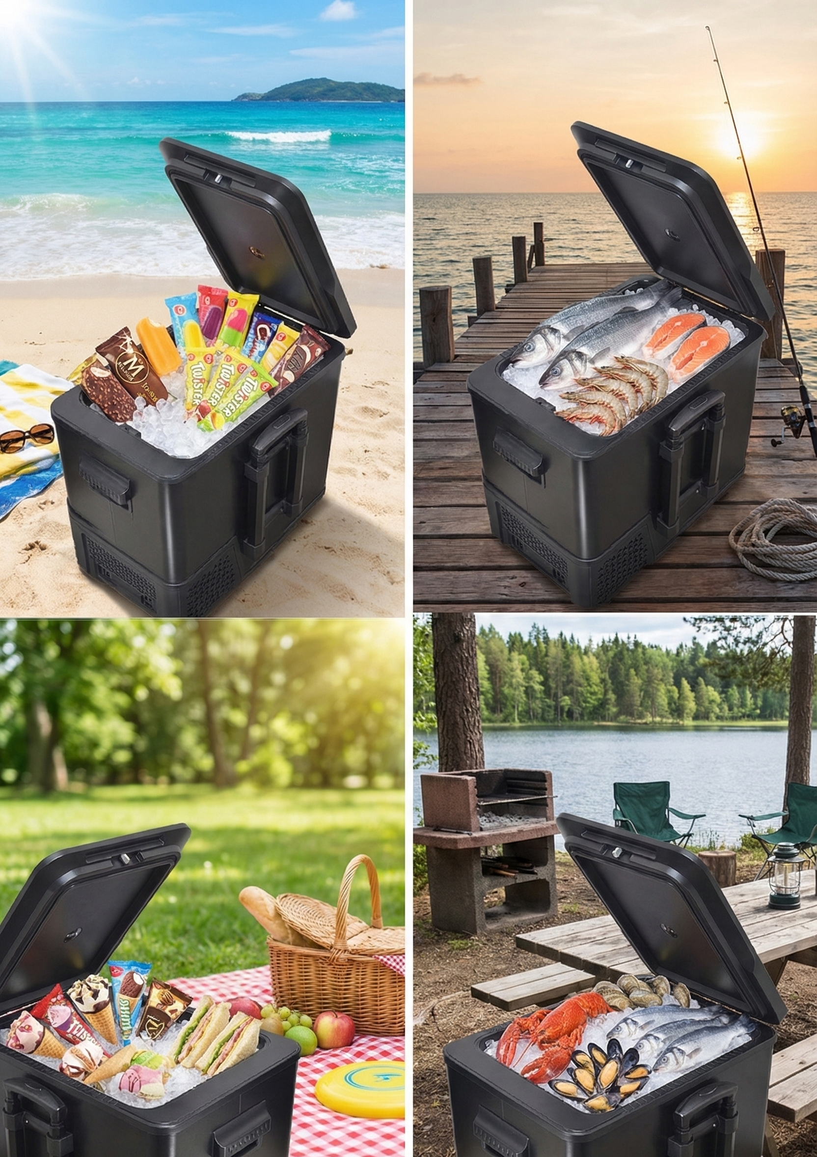 Guzzanti GZ 40T - prenosná kompresorová chladnička a mraznička