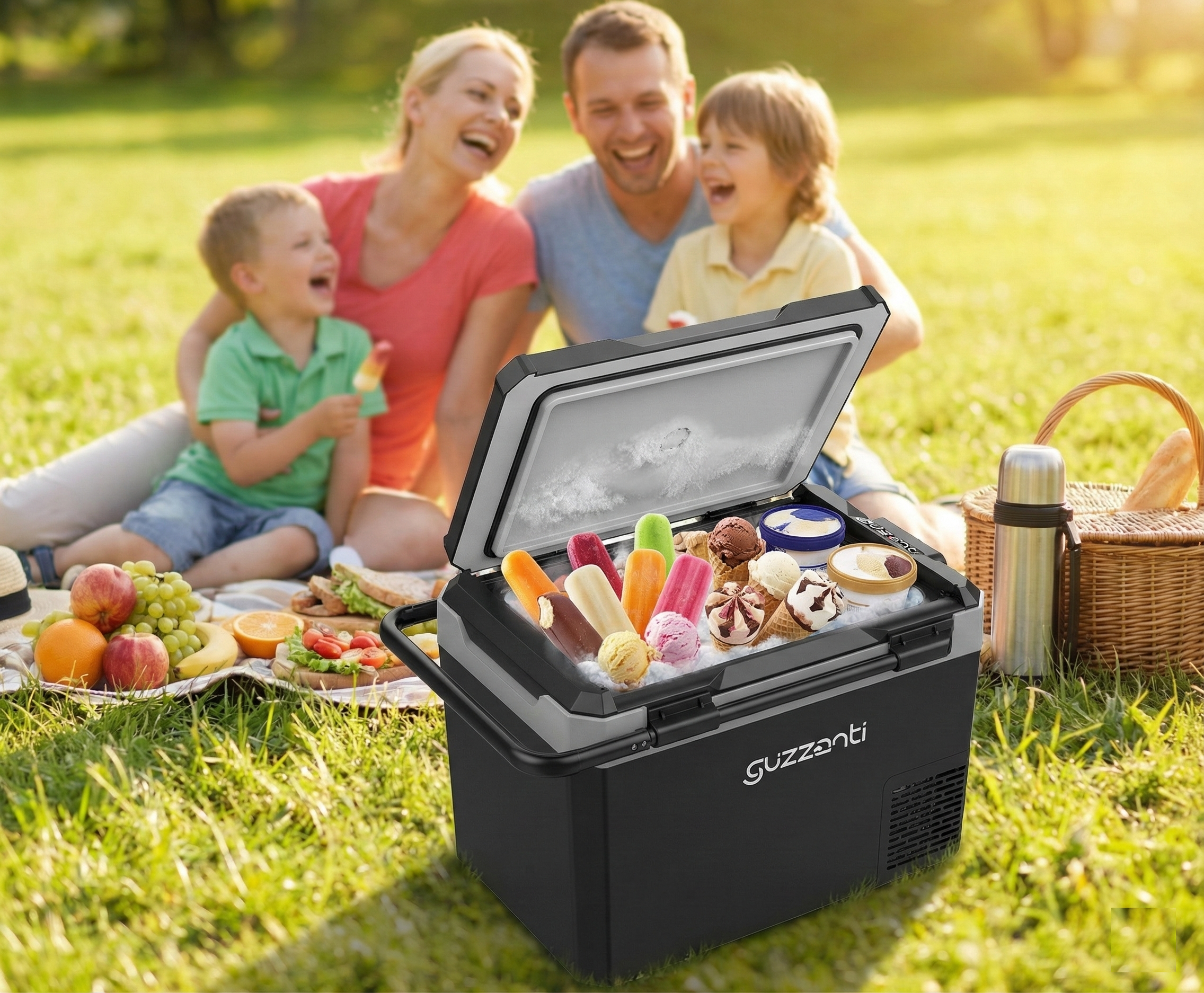 Guzzanti GZ 45D - prenosná dualná kompresorová chladnička a mraznička