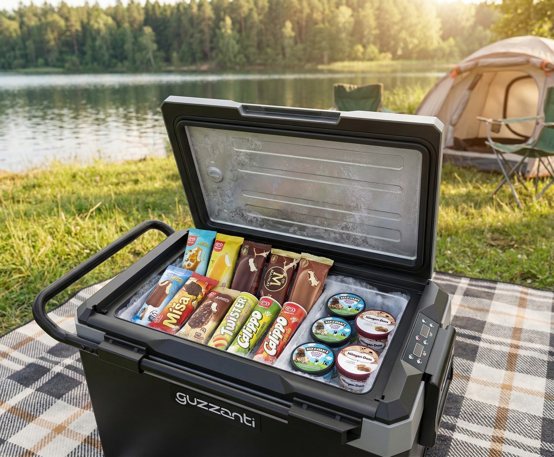 Guzzanti GZ 45D - prenosná dualná kompresorová chladnička a mraznička